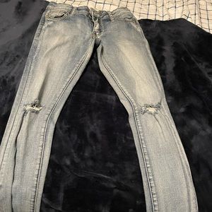 Blue asphalt size 26 skinny denim jeans super cute
